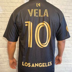 Vela LA Galaxy Mens Soccer Jersey Playera de Futbol